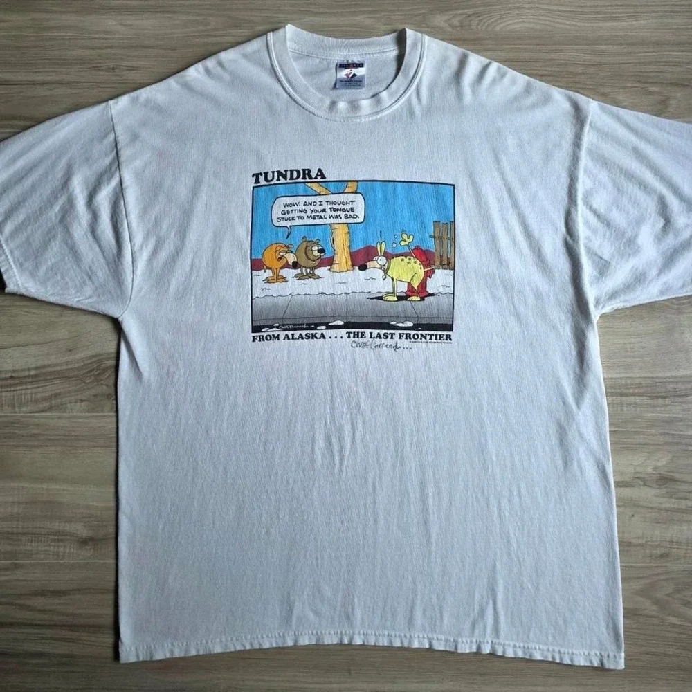 Vintage College House For Tundra From The Last Frontier Alaska 2003 Comic Shirt - Picture 2 of 5